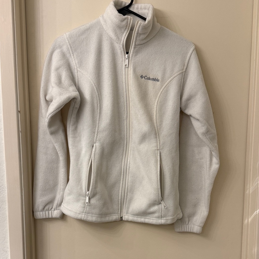 Columbia Women’s  Soft White Fleece Jacket - XS